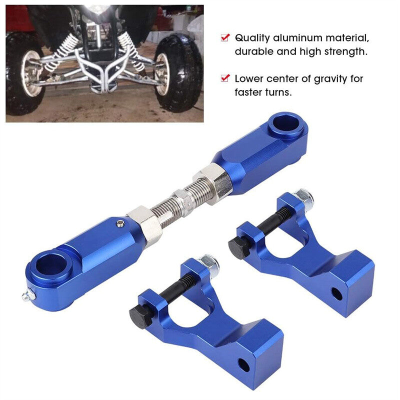 FrontRear Lowering Kit Adjustable for Yamaha 700 350 660 ATV Blue