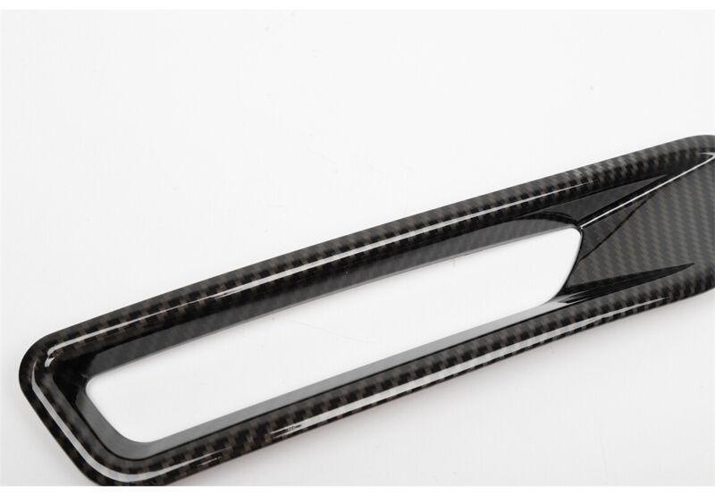 for Ford for Mustang 2009-14 Carbon Fiber Front Wheel Eyebrow Light Frame Trim 2pcs
