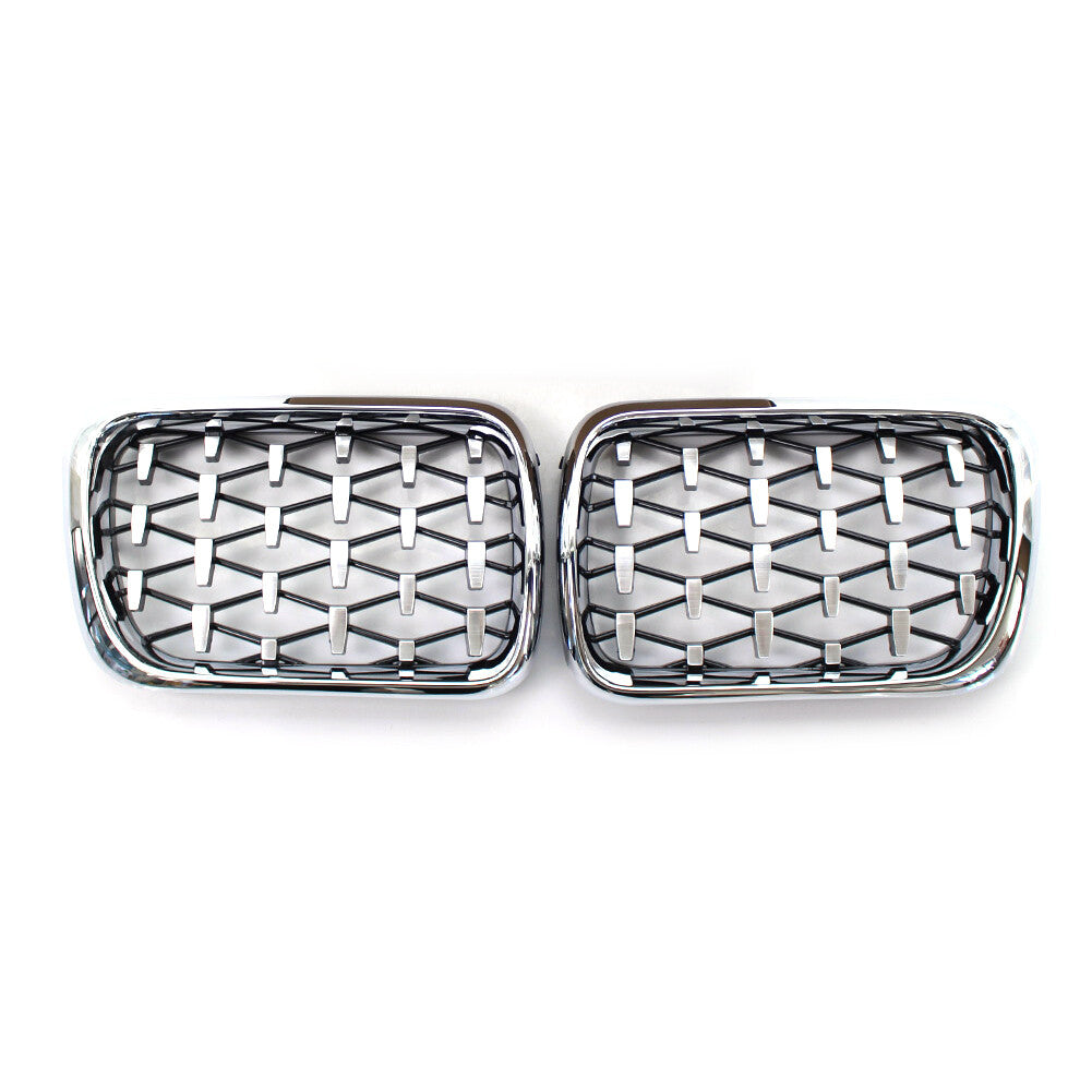 for BMW 3 Series E36 1997-99 Car Front Grille Diamond Meteor Style Chrome Grill