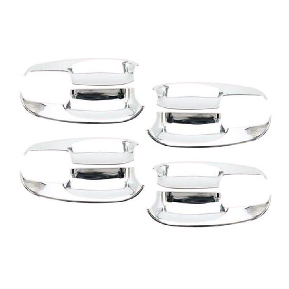 8pcs Chrome Side Door Bowl Cover Trim for Subaru Forester 2013-18 2014 15 16 17
