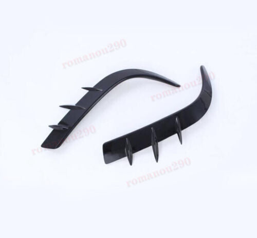 for Toyota Highlander XSE 2020-2023 Black ABS Front Bumper Molding Strip Trim 2x