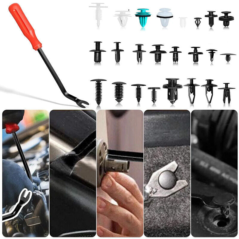 850 X Car Clip, Car Truck Push Fixture Pin Rivet Decorative Clamp Fastener
