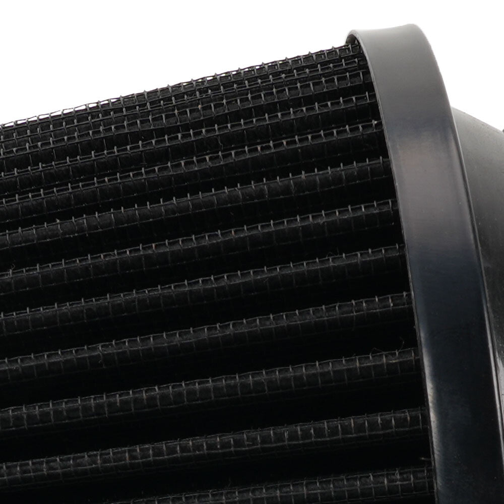 Black 3inch 76mm High Flow Inlet Dry Air Filter Cold Air Intake Cone Replacement
