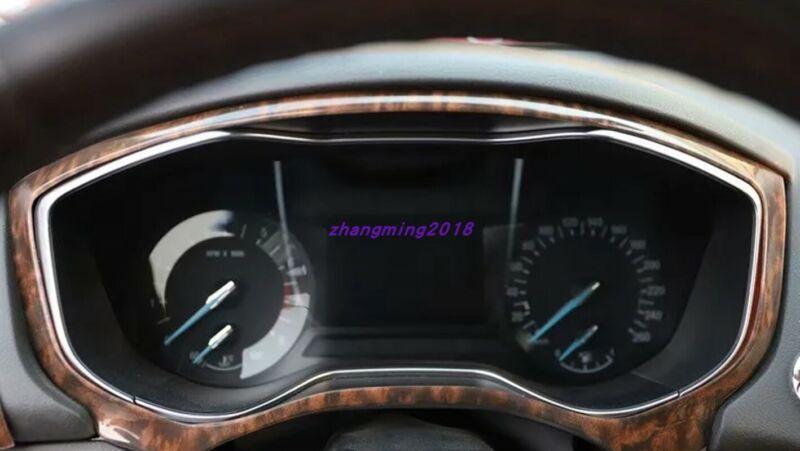 14-Piece Agate Wood Grain Interior Trim Kit for Ford Fusion Mondeo 2013-2016