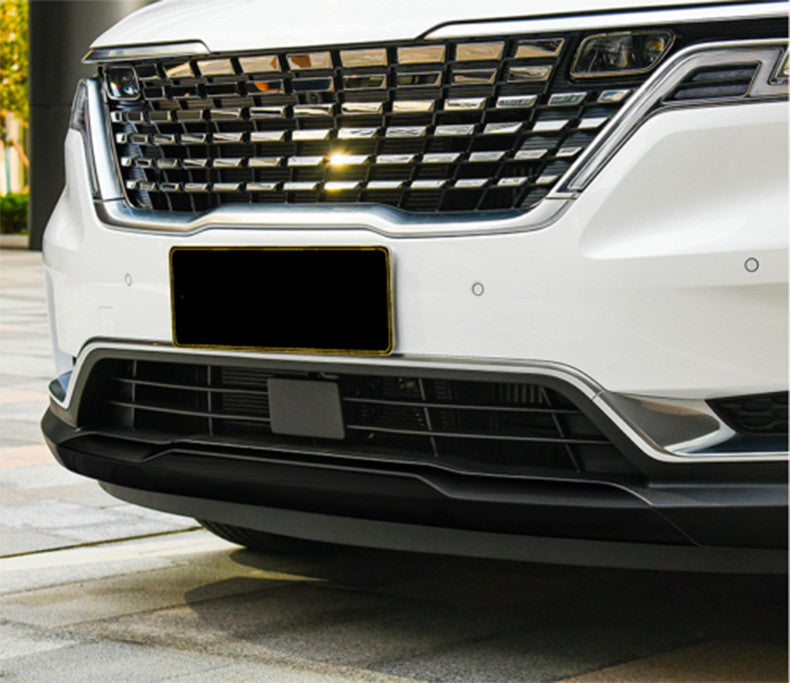 for Kia Carnival 2022-2023 Black ABS Front Bottom Bumper Lid Molding Guard Cover