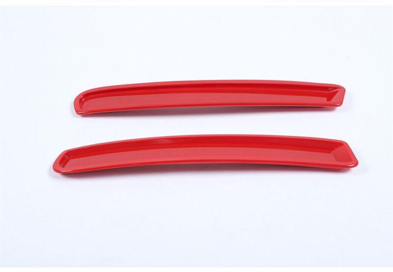 ABS Red Front Bumper Fog Light Lamp Cover trim 4pcs for Ford for Mustang 2009-2014