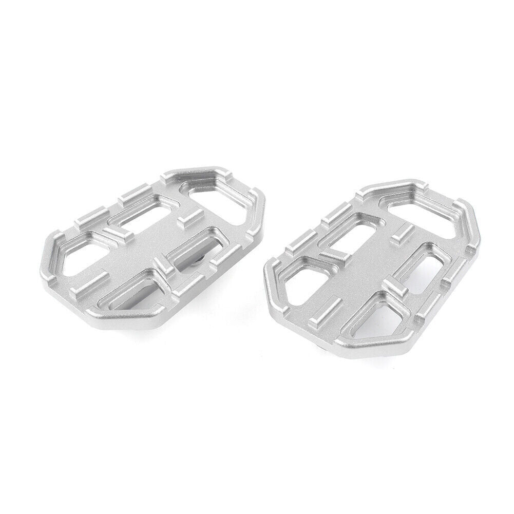 Motorcycle Foot Peg Extender Pedal Pad Fit for BMW R1200GS G310GS S1000XR Silver