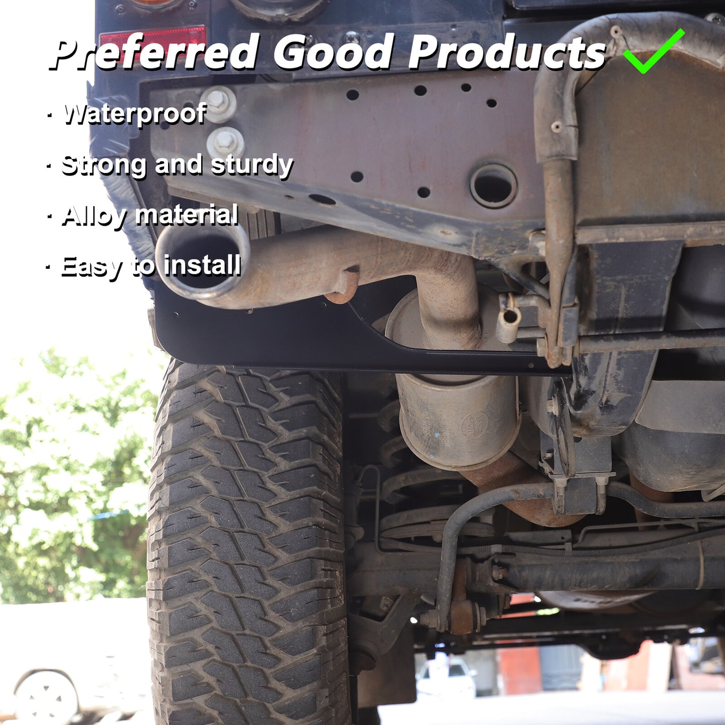Rear carbon steel mudguard bracket, right-hand LH, suitable for Land Rover for Defender 90 110 04-19