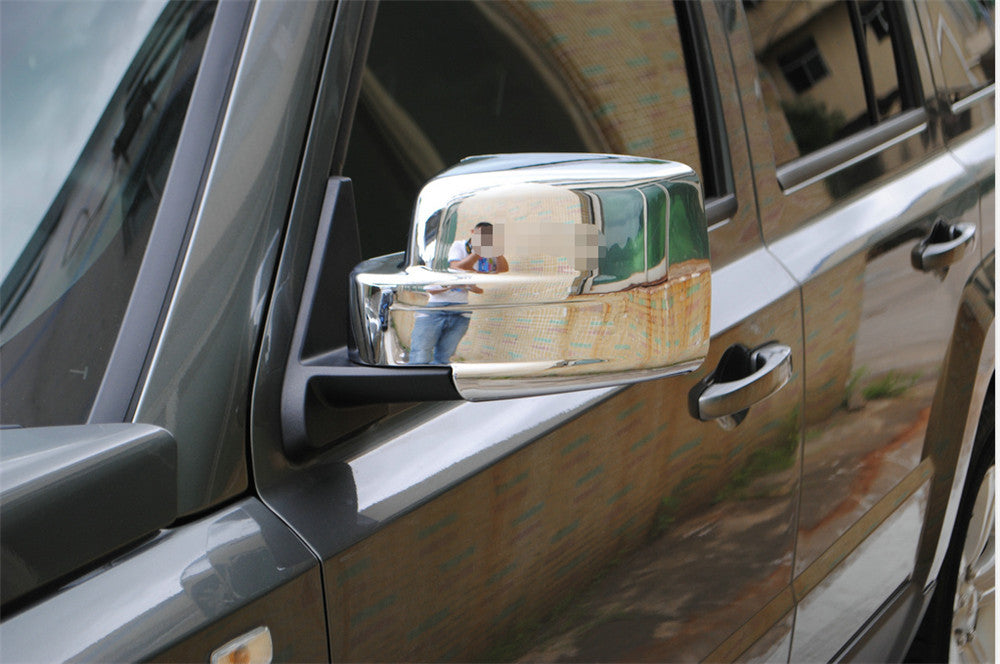 10¡ÁChrome ABS Side Rearview Mirror Door Handle Cover for Jeep Patriot 2011-16
