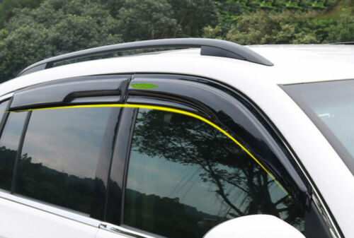 Fit for Volkswagen for Tiguan ABS 2010-2016 Black Window Visor Shades Sun Rain Guard
