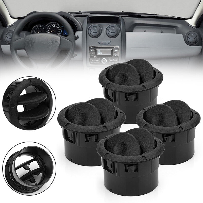 4X Air Outlet Heater Grille Steering Cover for Renault Logan Sandero 2004-ON