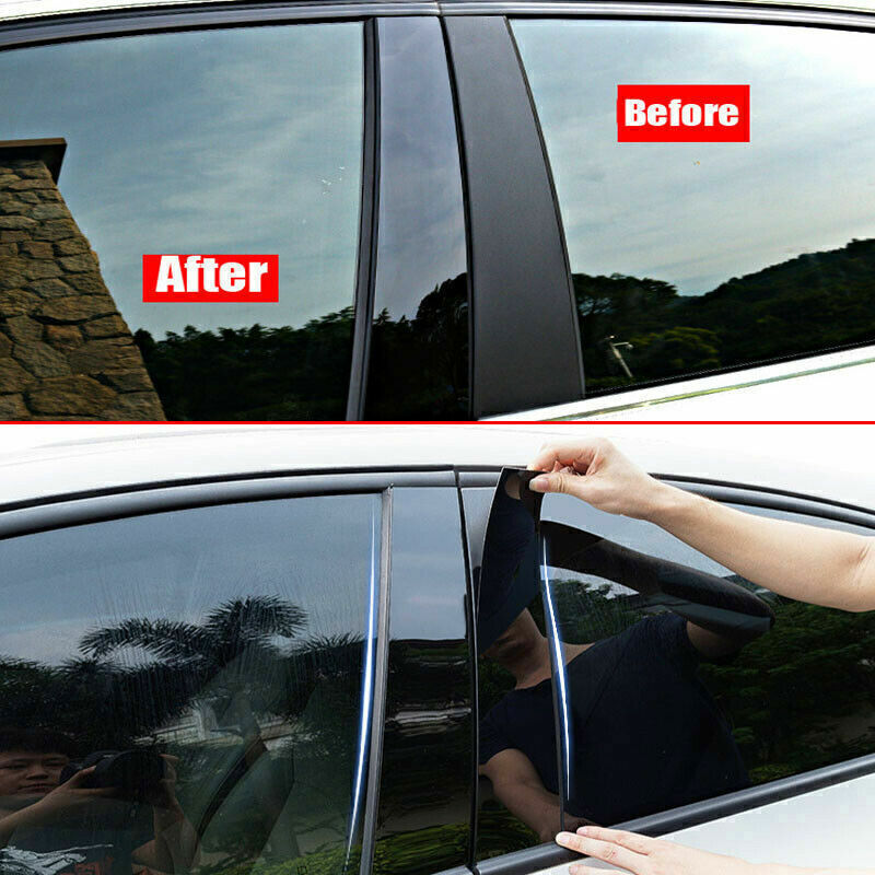 for BMW X1 E84 11-2015 Piano Black Pillar Posts Door Window Molding Strip Trims
