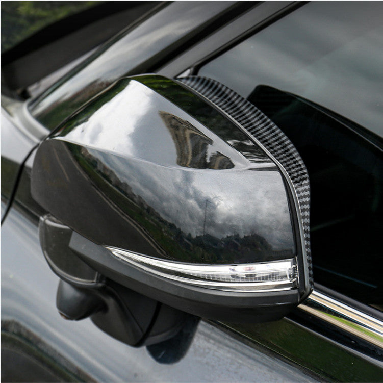 For RAV4 2019-2024 Carbon Fiber Mirror Rain Eyebrow Cover v