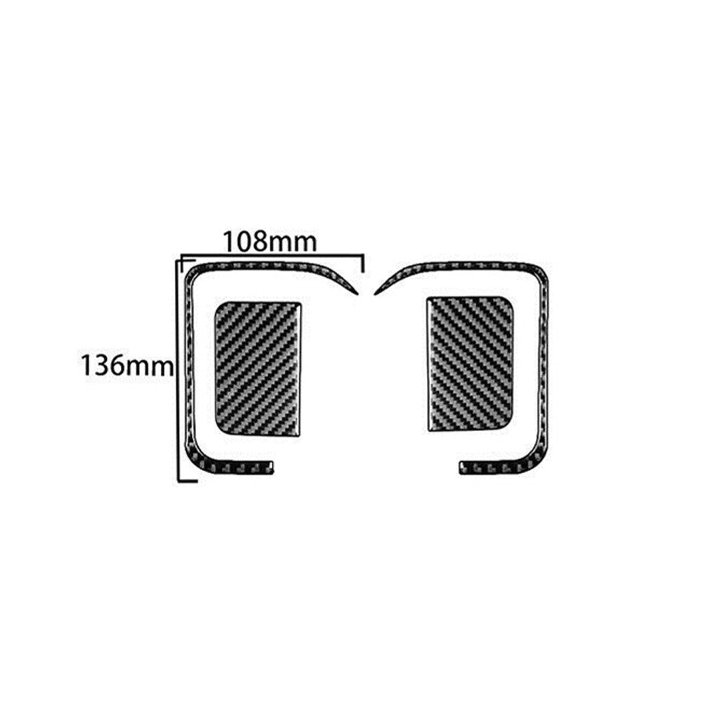 6Pcs Carbon Fiber Interior Dashboard Kit Cover Trim for Hyundai Azera 2006-2011 v