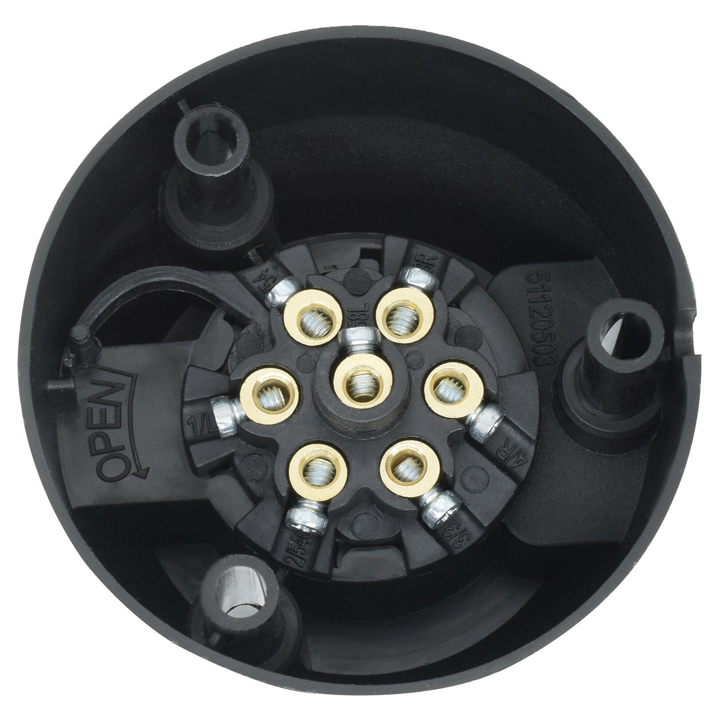 7 Pin 12V Type Towing Towbar Electrics Socket Plastic For Caravan Trailer Lights Q