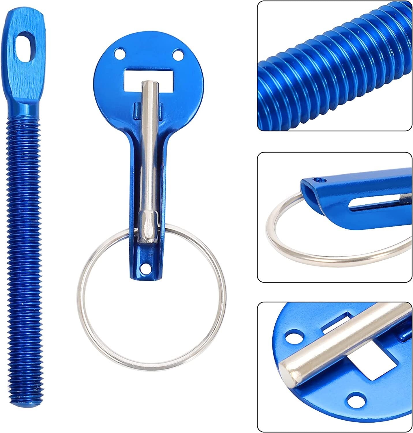 Racing car cover pin universal cap for car latch pin key lock kit