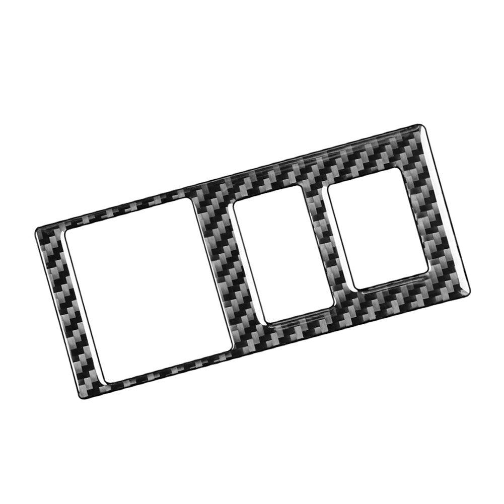 Carbon Fiber Head Light Control Button Cover Fit for Toyota Tundra 2014-2021 Black