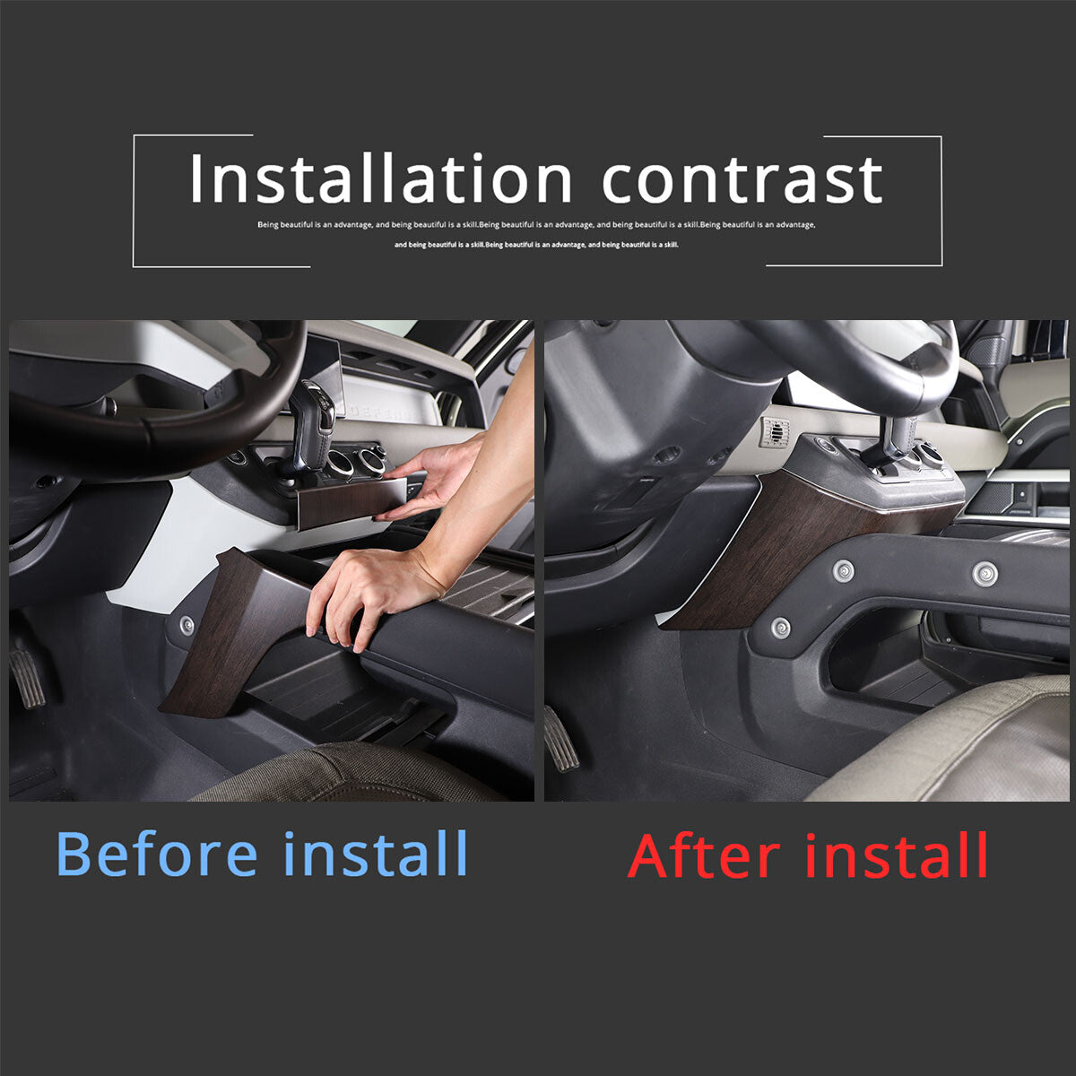 Smooth black ABS exterior rearview mirror protective cover suitable for LR for Range Rover Sport 14-17- v