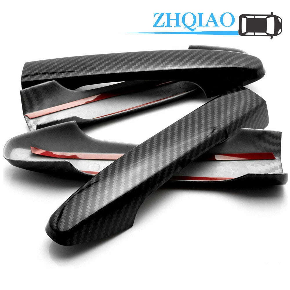 Carbon Fiber Side Door Handle Covers Trim Fit for Honda for Civic 12-15