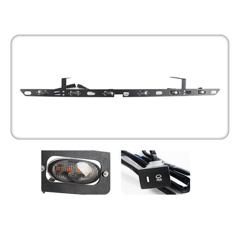 for Land Cruiser LC200/FJ200 2008-2015 Black Amber Lens Grille LED Light