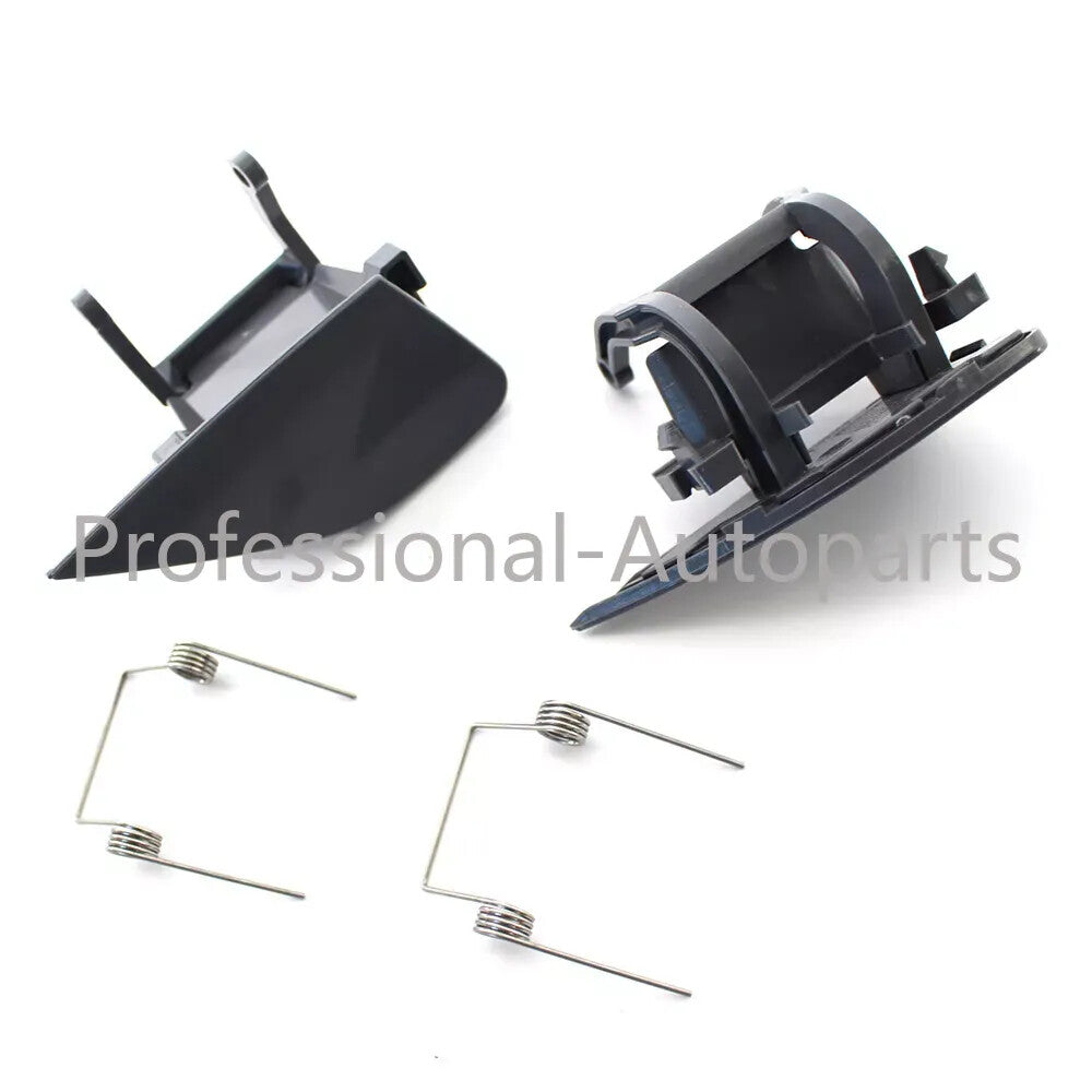 1Pair Bumper Headlight Washer Spray Nozzle Cover Cap for BMW 7 Series E66 05-08 Q