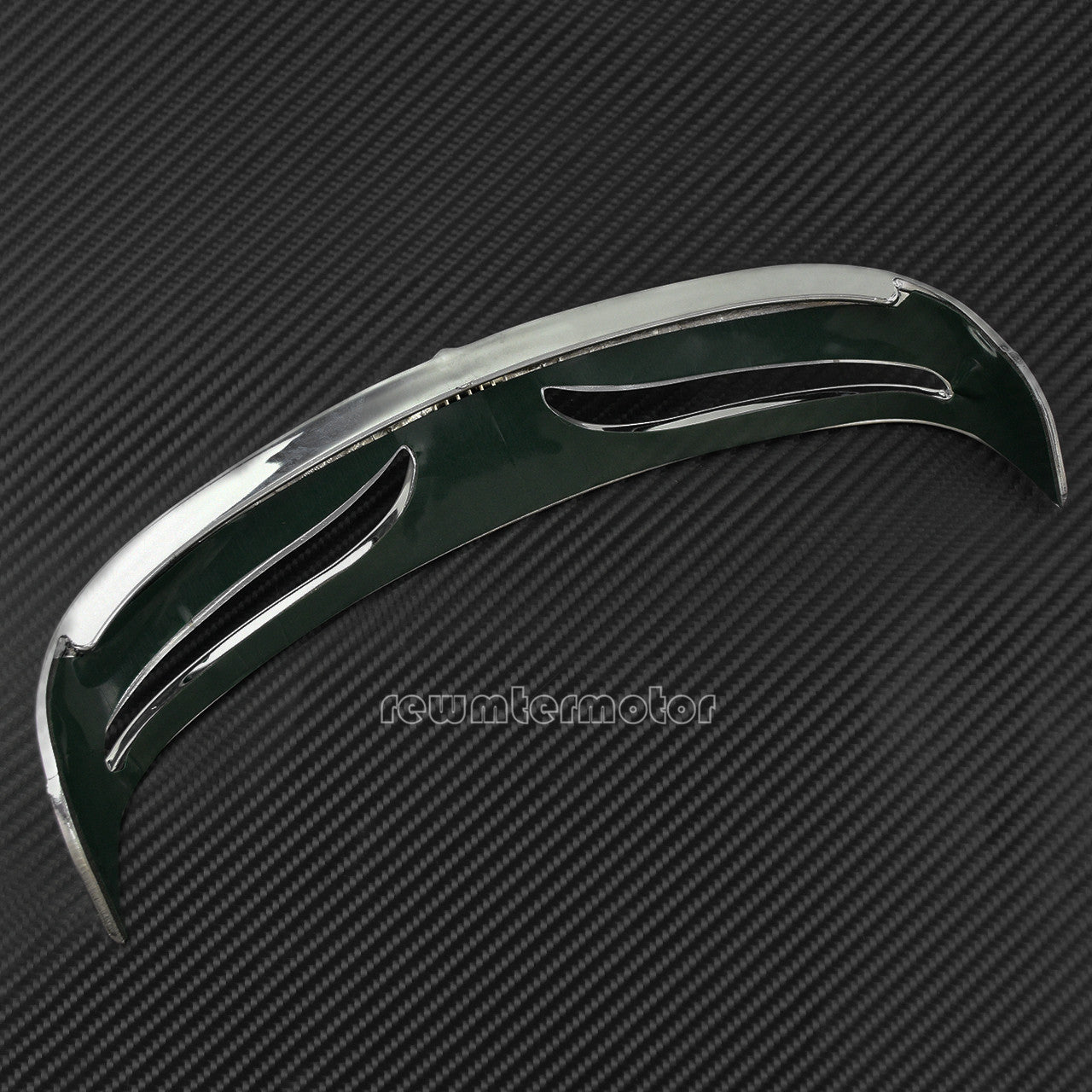 Chrome Rear Trailing Edge Fender Tip Fit for Harley Fatboy FLSTF 07-17 FLSTFB 10 Q