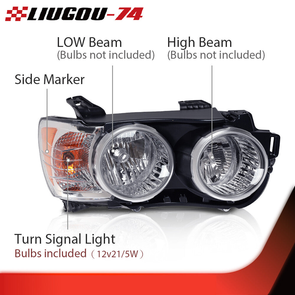 Fits 2012 - 2016 for Sonic Headlight Headlamp for CHRome Right Passenger Side Brand New - v