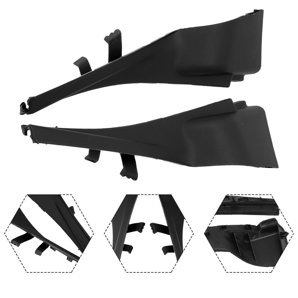 1 Pair Black Car Front Wiper Side Cowl Extension Trim Cover For MURANO 2015-2017