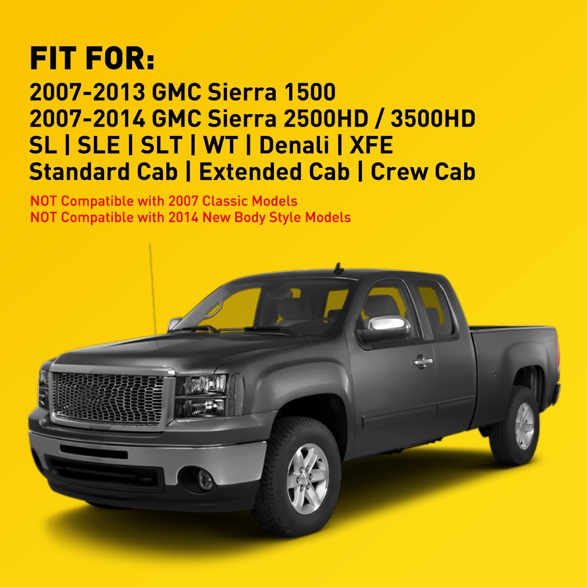 2007 - 2013 for GMC for Sierra 1500 2500HD 3500HD Old+ Small - v