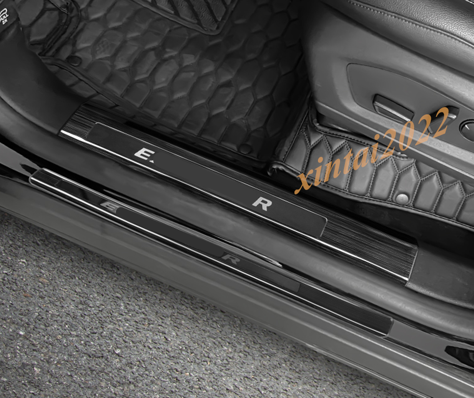 for ford Explorer 2020-21 Black titanium Door Sill Scuff Plate Guard Cover Panel