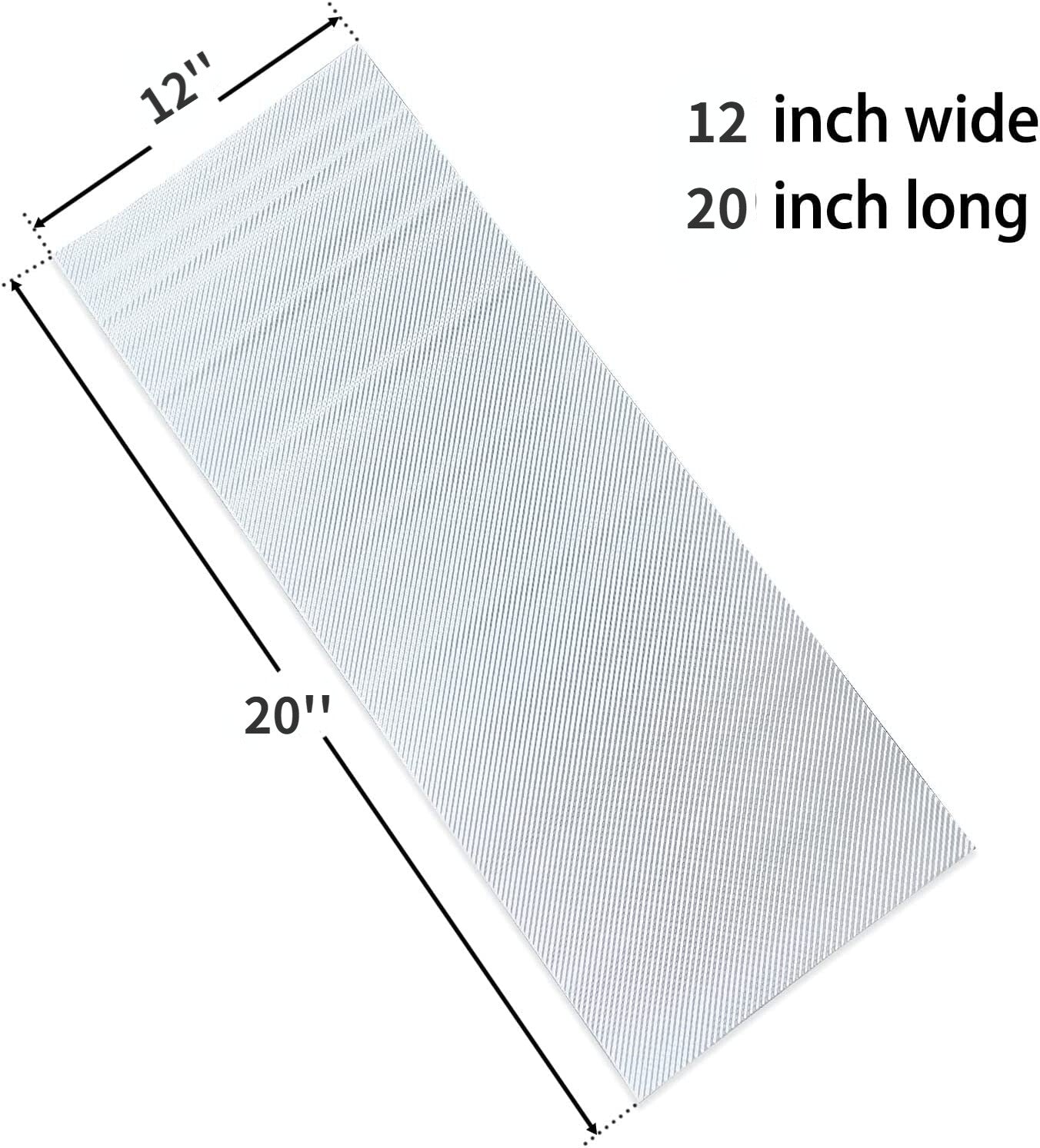 Embossed aluminum heat shield 12'x20' High temperature heat insulation suitable for automobiles