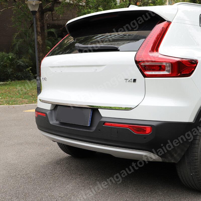 for Volvo XC40 2019-2024 STAINLESS REAR TRUNK TAIL GATE DOOR LID COVER TRIM