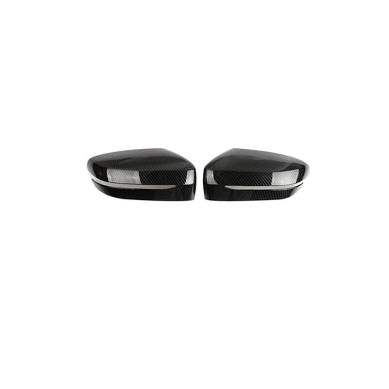 for BMW 5 Series 2018-2023 ABS Carbon Fiber Rear View Side Mirror Cover Trim 2X