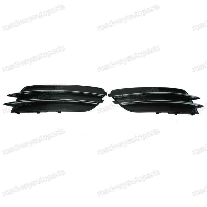 1Pair Front Lower Fog Lamp Cover Grille Lamp Bezel Fit for Audi for A6 C7 2012-2014