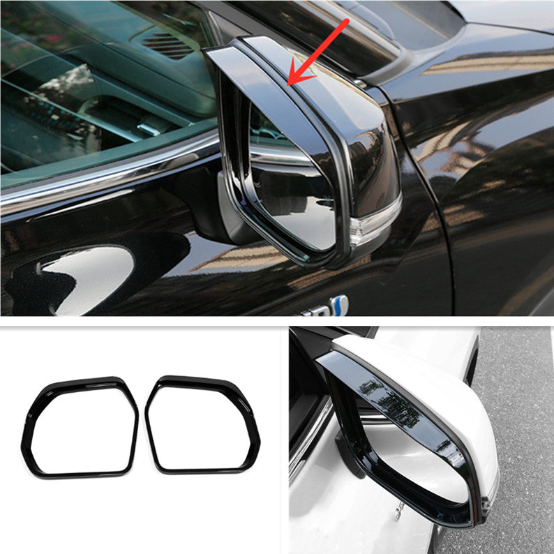 For Tundra 2022-2024 Bright black Mirror Rain Eyebrow Cover v