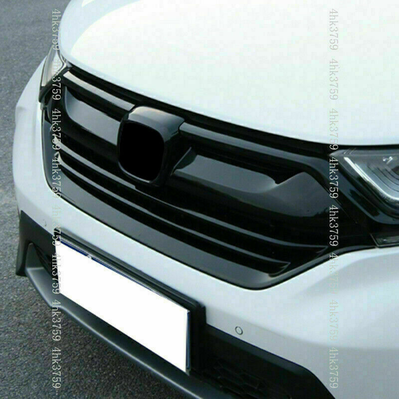 for Honda CR-V CRV 2017-2022 Glossy Black Front Upper Grille Cover Moulding Trim