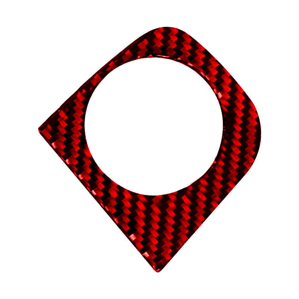 Red Carbon Fiber Ignition Key Frame Cover for Subaru Legacy Outback 2010-2014