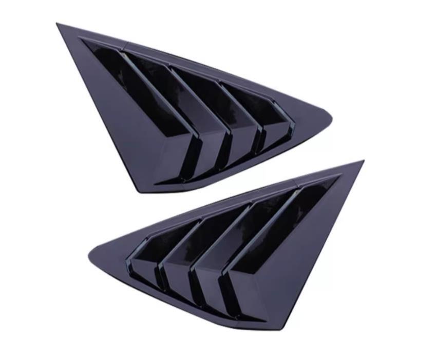 2pcs Gloss black Side Window Louver Shutter Cover Trim for Honda Accord 2023