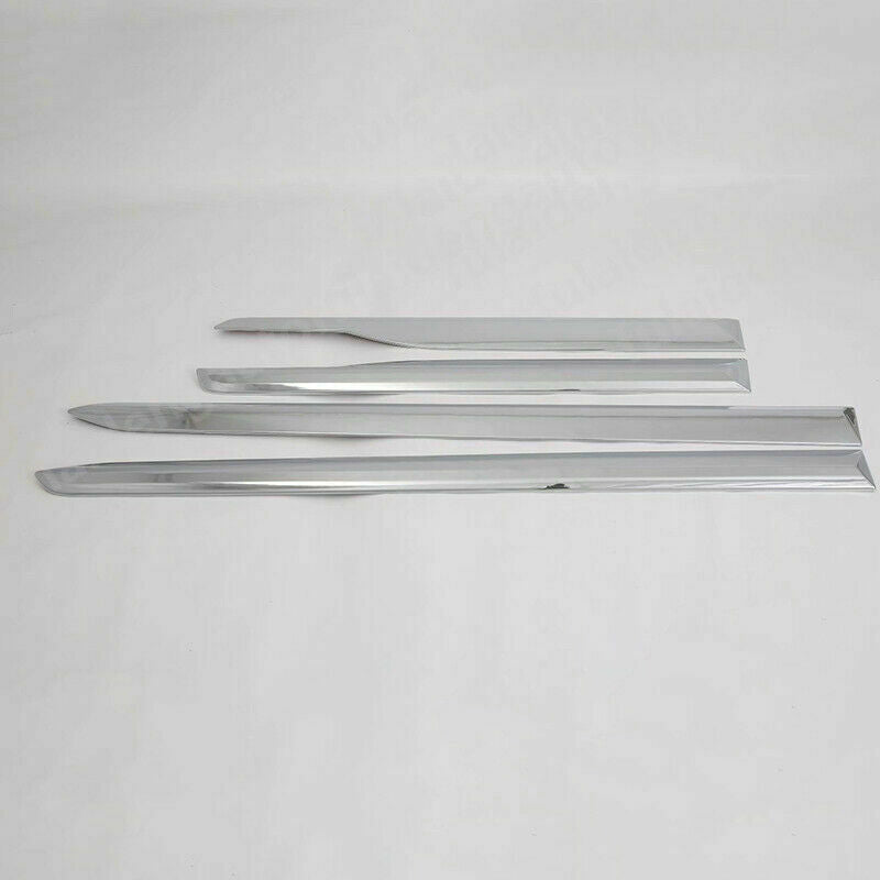 for Hyundai Santa Fe 2019-2021 ABS Chrome Body Side Door Molding Liner Trim 4Pcs