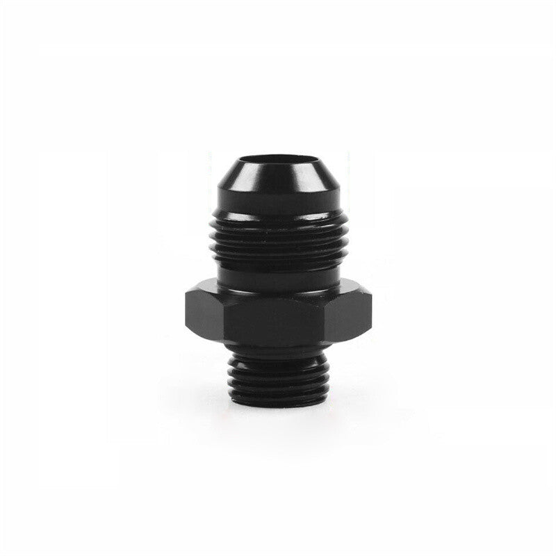 ORB-6 O-ring Boss AN6 6AN to AN8 8AN Male Adapter Fitting Aluminum Black 1pc