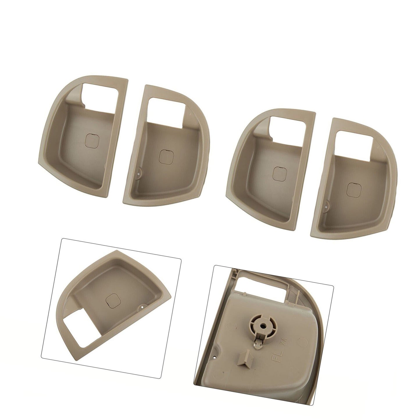 4Pcs Inside Door Handle Trim Cover 82611-2B000 for Hyundai Santa Fe 2007-2012