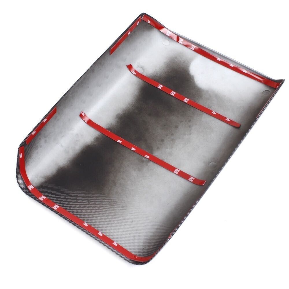 Carbon fiber interior armrest storage box cover trim suitable for 17-23 Model 3/Y- n