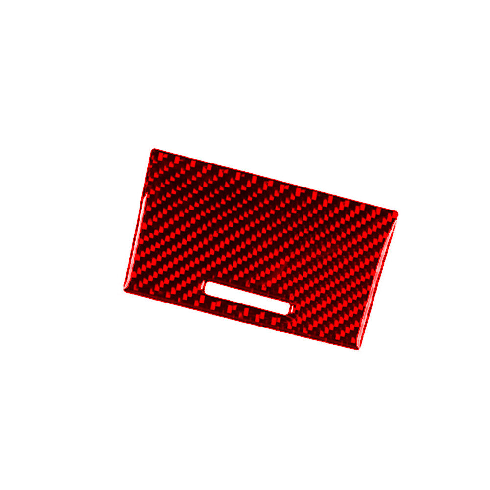 Red Carbon Fiber Center Console Storage Panel Cover Trim for ACURA TL 2009-2014