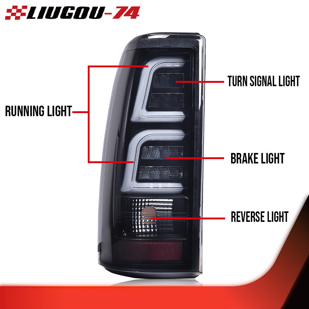 LED Tube Tail Light Brake Light for 1999 - 2002 for Silverado/ for GMC for Sierra - v