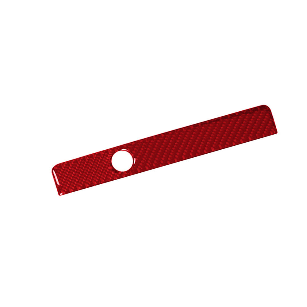 Red Carbon Fiber Cigarette Lighter Panel Trim for Subaru Outback Legacy 2015-17 v