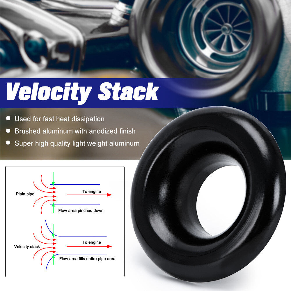 3 for Ram Cold Air Intake Turbo Horn Full Aluminum Velocity Stack Adapter Kit 3.0