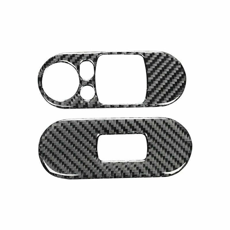 Carbon fiber window lift switch button panel cover decoration suitable for mini Cooper F56