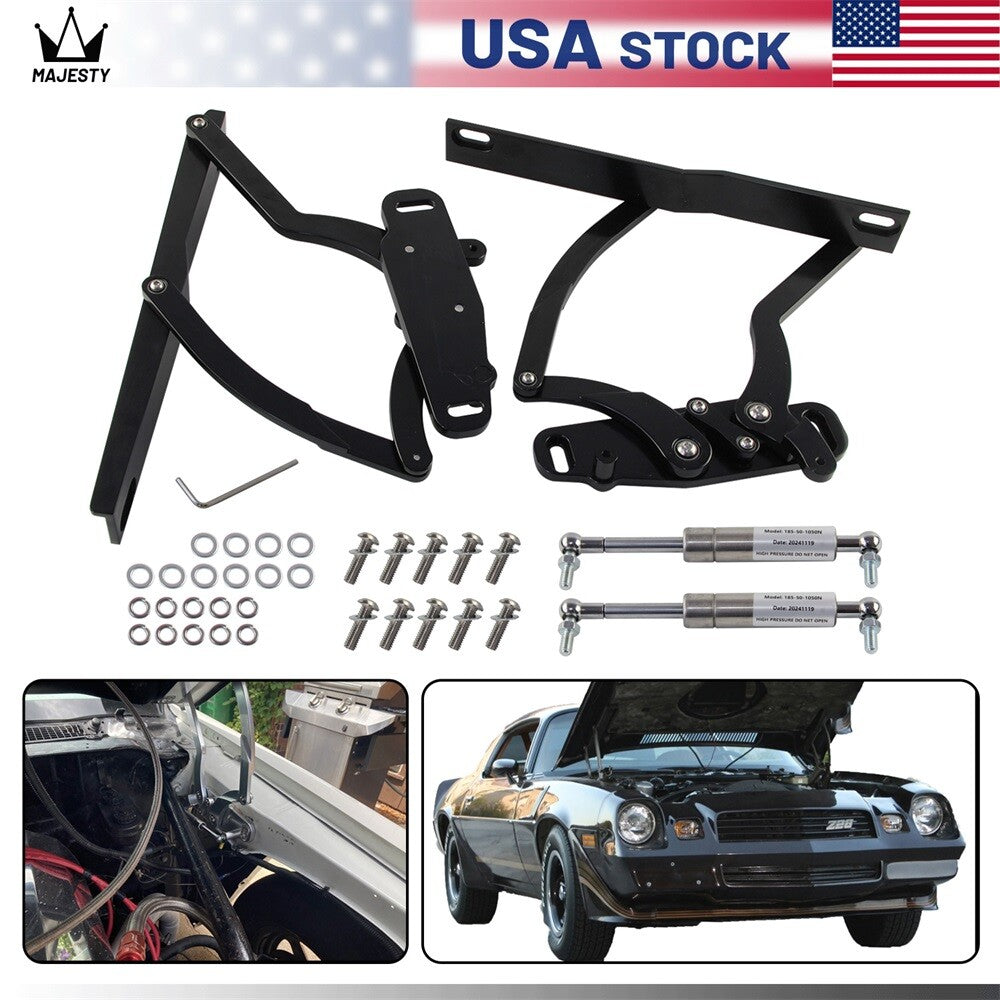 Billet Hood Hinge Kit Pair for Chevrolet Camaro for Pontiac Firebird 1970-1981 BK