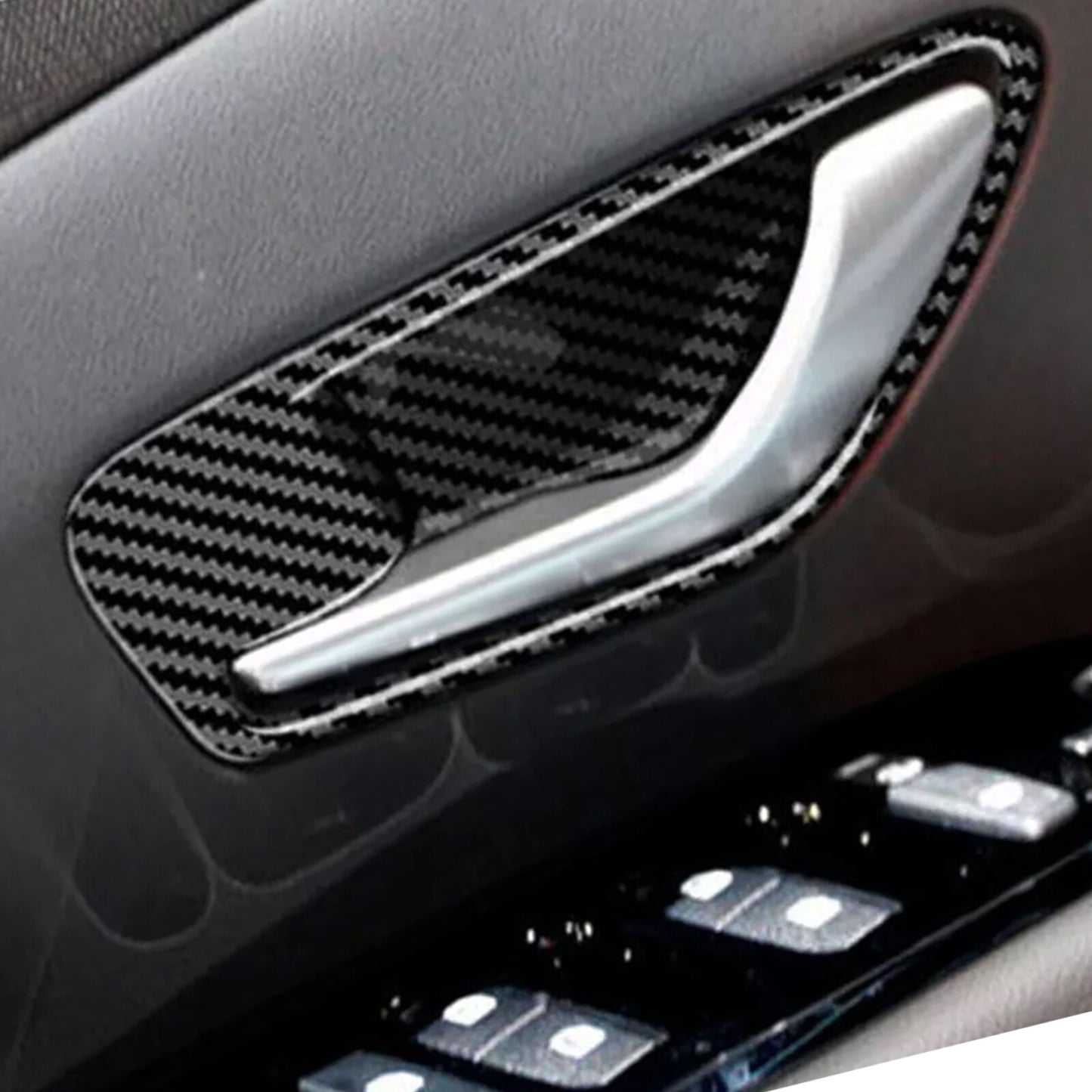 REAL CARBON FIBER SINGLE BUTTON STARTER SWITCH COVER DECOR forTING for X3 G01 X4 2018-2021- v