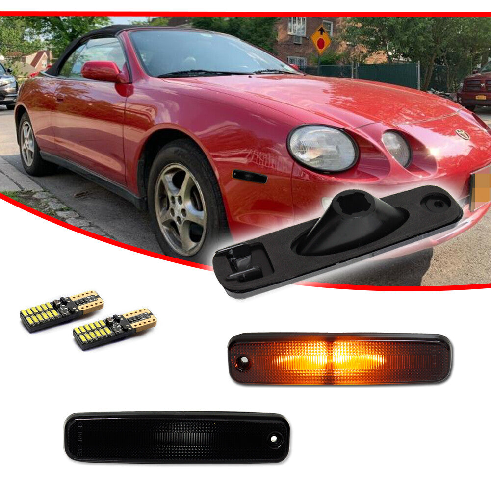 Smoked LED Front Side Marker Lights for 1994 - 1999 for Celica 6th ST204 AT200- v